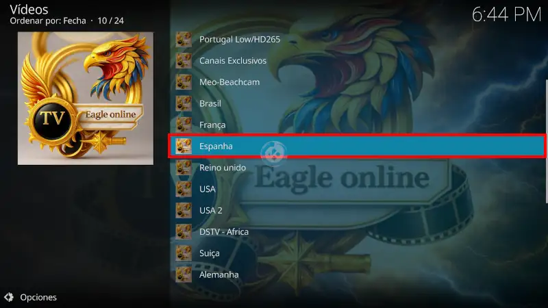 addon eagle tv online en kodi