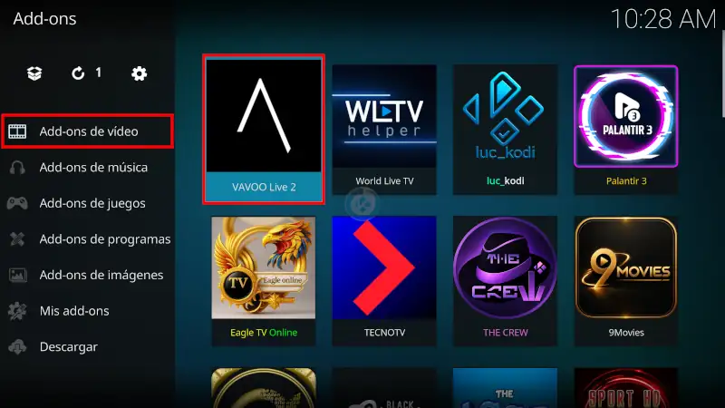 addon vavoo live 2 en kodi