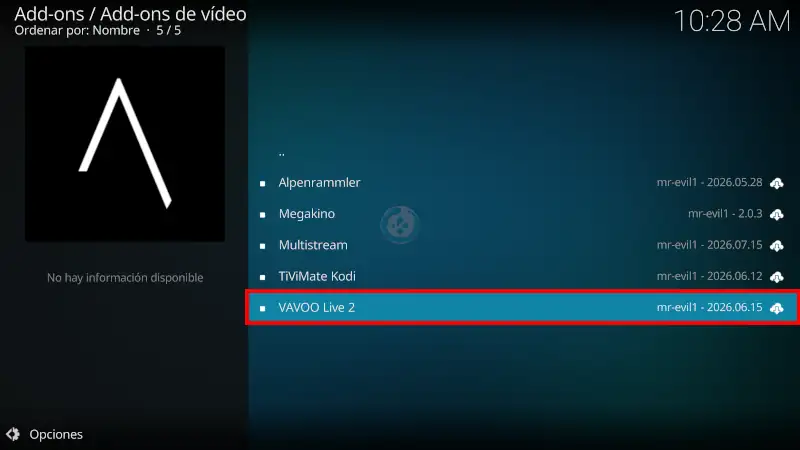 addon vavoo live 2 en kodi