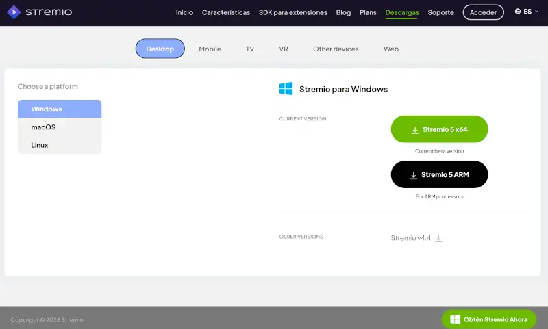 cómo instalar Stremio