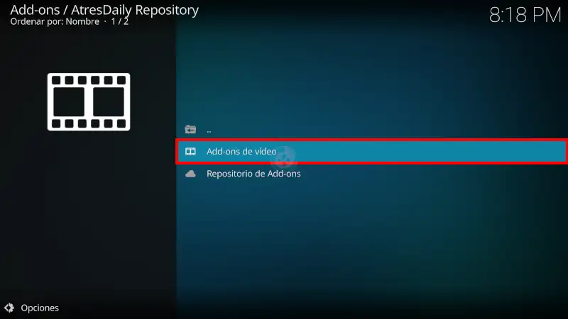addon AtresDaily en Kodi