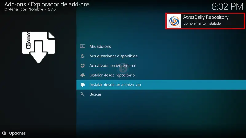 addon AtresDaily en Kodi