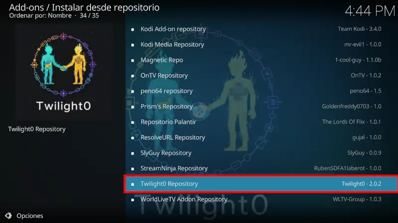 addon NewPipe en Kodi