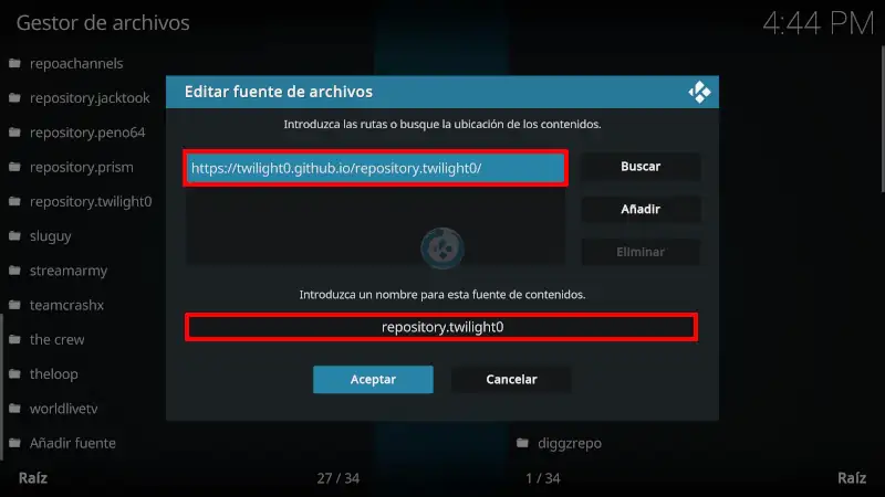 addon NewPipe en Kodi